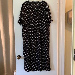 ASOS Curve polka dot tea dress